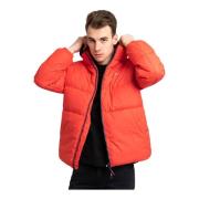 Herre Puffer Jakke Rød Regular Fit