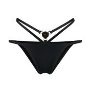 Sort Sea Bikini Briefs med Medusa Plaque