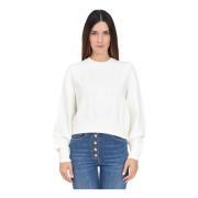 Cropped Crewneck Sweater Ivory