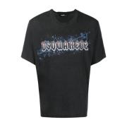 Grafisk Bomuld T-Shirt