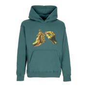 Grøn Hoodie Herre Stil