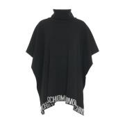 Sort Strik Poncho AW24