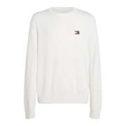 Hvid Uldblanding Sweater