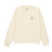 Hjerte Crewneck Letvægts Sweatshirt Creme