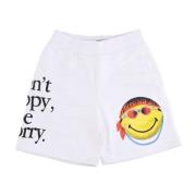 Smiley Logo Sweatshorts Elastisk Talje