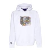 Hvid Blaster Hoodie Langærmet Sweatshirt