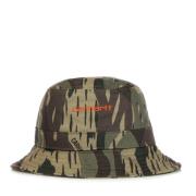 Script Camo Bucket Hat med Logo