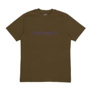 Script Tee Highland/cassis Kortærmet T-shirt