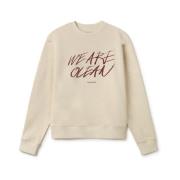 Retro Surf Sweater med Ocean Typografi