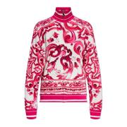 Sweatshirt med Majolica-mønster