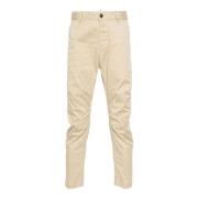 Beige Chino Bukser Slim Fit