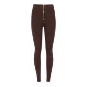 Monogram strik leggings