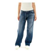 Wide Leg Mid Waist Jeans