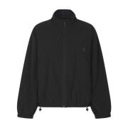 Sort Coaches Track Jacket med Puff Logo