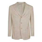 Luksuriøs Uld Kashmir Blazer Nude