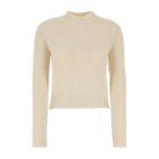 Alpaca Blend Ivory Sweater