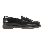 Minimal Calfskin Penny Loafer Tassels