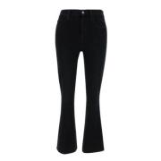 Højtaljet Prinsesse Crop Flare Jeans