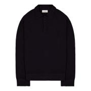 Langærmet Strikket Polo Sweater