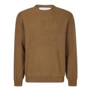 Bomuld Strik Crew Neck Sweater