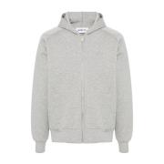 Heather Grey Zip-Through Hættetrøje