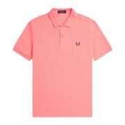 Slim Fit Plain Polo Coral Heat