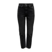 Emily High Waist Straight Denim Jeans