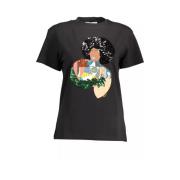 Sorte bomuldstoppe og T-shirt -> Stilfulde sorte bomuldstoppe og T-shirt