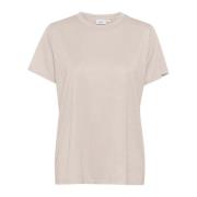 Almindelig T-shirt Top i Doeskin