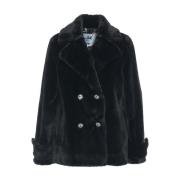 Faux Fur Dobbeltspændt Jakke