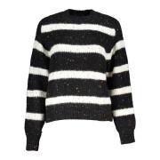 Sort Langærmet Højhalset Sweater