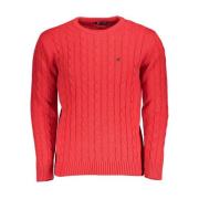 Pink Broderet Crew Neck Sweater