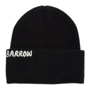 Plain Beanie med Logo Broderi