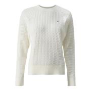 Off-White Cable C-Neck Sweater