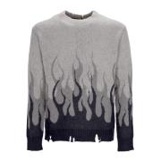 Flames Crew Neck Sweater Oversize Fit