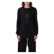 Sort Geometrisk Grafisk Pentagram T-Shirt