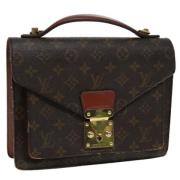 Pre-owned Canvas louis-vuitton-tasker