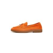 Klassiske flade loafers - Orange