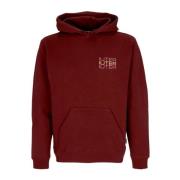 Skulls Hoodie Burgundy Langærmet