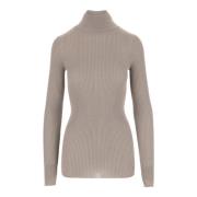 Silke og Cashmere Pullover Beige