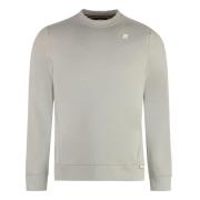 Stilfuld logo sweatshirt med ribkanter