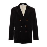 Sort Dobbeltbrystet Blazer