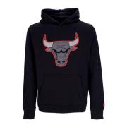 Chicago Bulls Logo Hættetrøje Sort/Rød