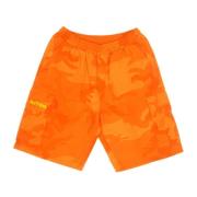 Camo Cargo Jogger Shorts i Orange