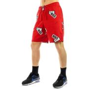 Rød French Terry All Over Print Shorts