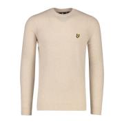 Beige Lammeuld Sweater