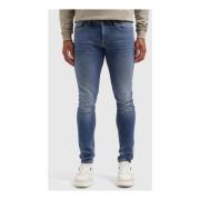 Mænds Skinny Blå Jeans Trendy Stil