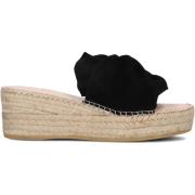 Sort Ruskind Espadriller med Raffia Sål