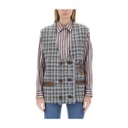 Hyggelig Houndstooth Oversize Vest