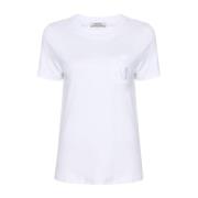 Hvid T-shirt Madera Bomuld Stof